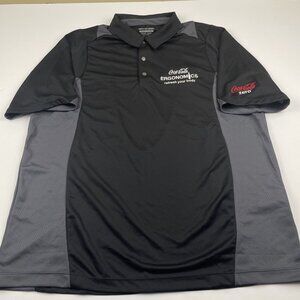 Coca-Cola Polo Shirt Men’s XL Ergonomics Coca-Cola Zero Black by North End